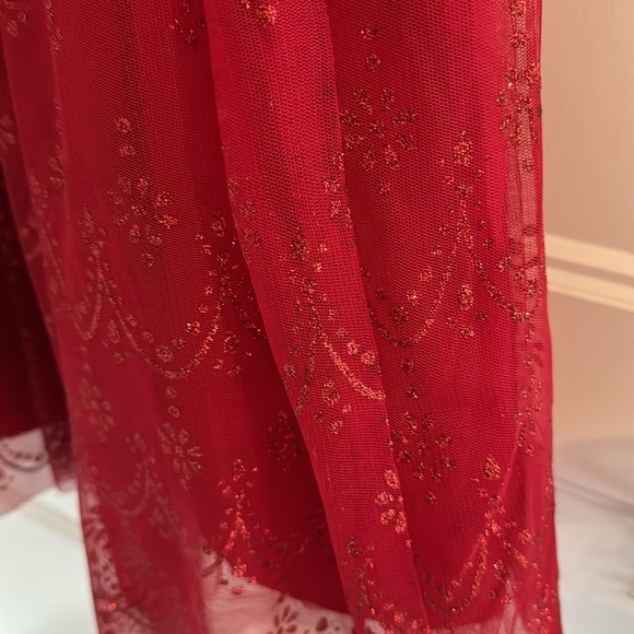 Girls beautiful Red Christmas Dress- 10 - Picture 6 of 6